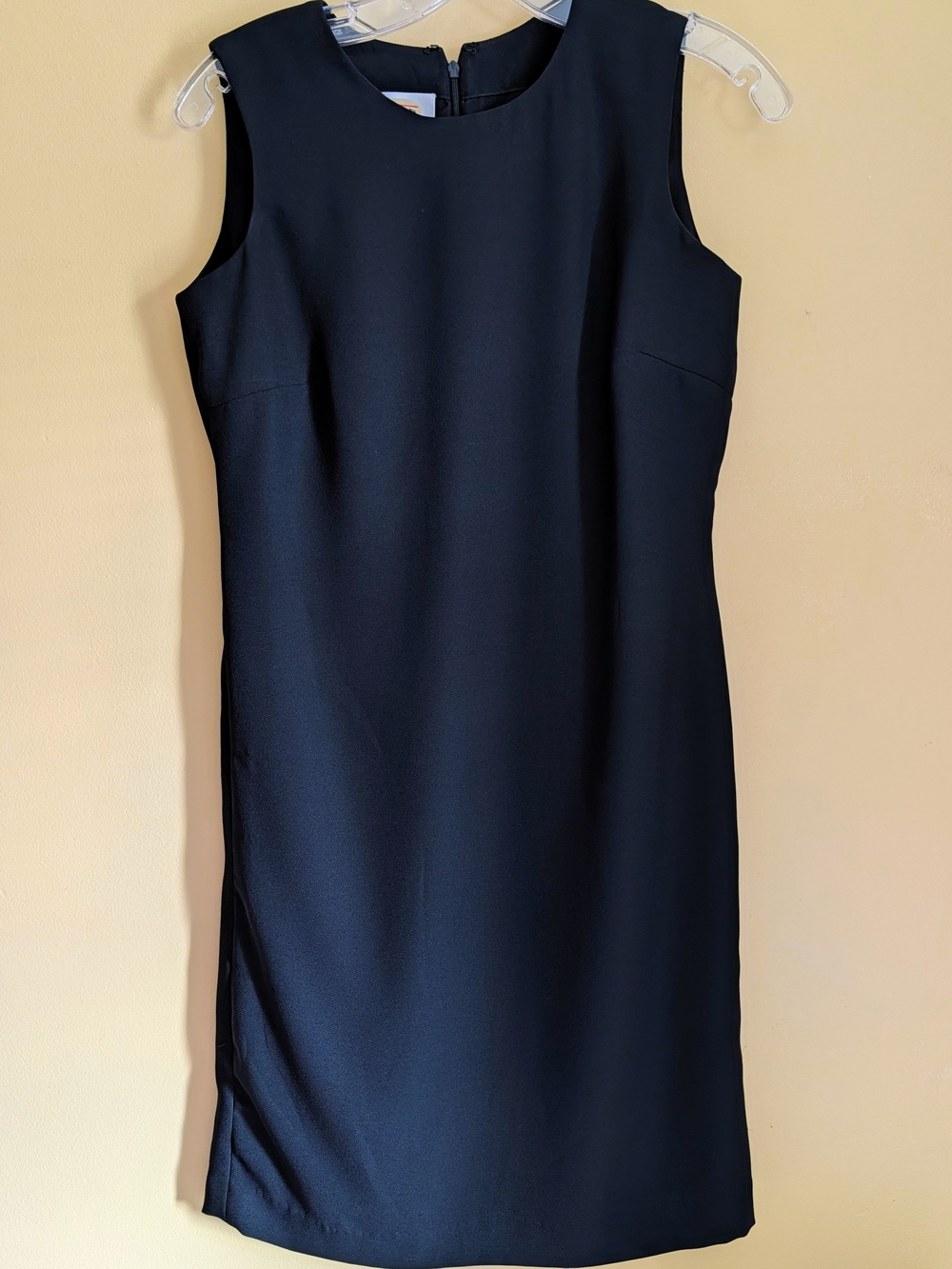 Vintage Talbots Black Sleeveless Midi Sheath Dress With Beaded Y2K Jacket